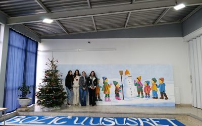 FOTO: Učenice 9. a razreda oslikale prigodnu temu